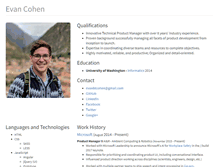 Tablet Screenshot of evanbtcohen.com